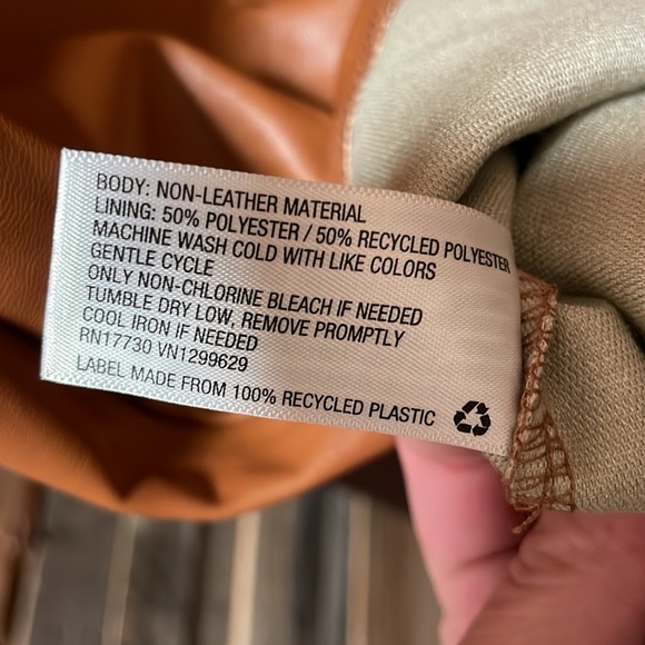 Wild Fable Faux Leather Dress - Camel Color - M - Picture 7 of 7